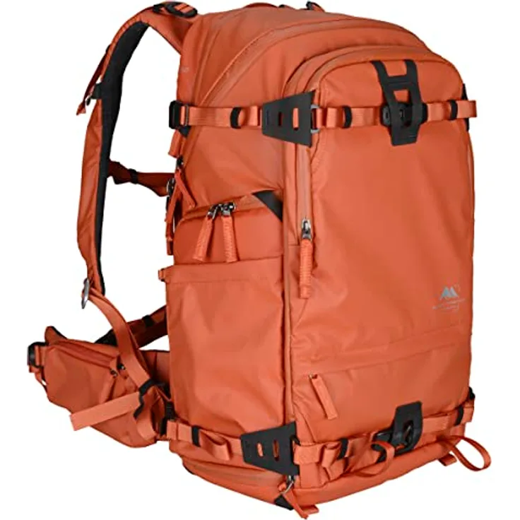 Summit Creative Tenzing Zip Top Backpack 25L, wasserabweisender Kamera-Rucksack mit seitlichem Zugriff und Laptopfach bis 13,3", orange