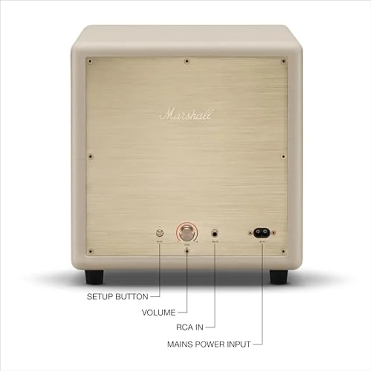 Marshall Heston Sub 200, Subwoofer mit kabelloser Verbindung und tiefem Bass, schwarz – Bild 3