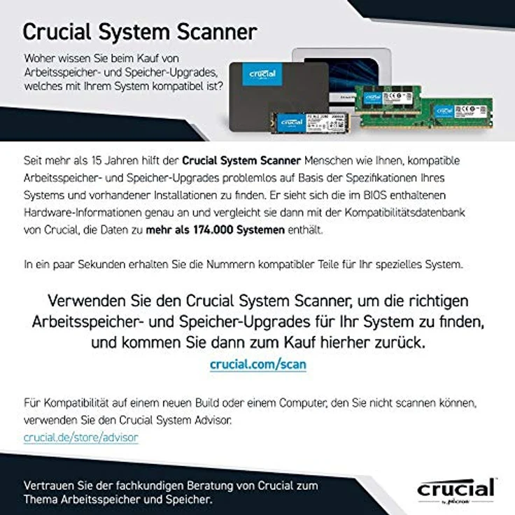 Crucial CT2K16G4DFD824A 32GB Kit (16GB x2) Speicher (DDR4, 2400 MT-s, PC4-19200, Dual Rank x 8, DIMM, 288-Pin) – Bild 5