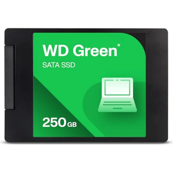 WD Green SATA SSD 250GB, 2.5" SSD mit TLC-NAND-Technologie und 6 GB/s Datenübertragung