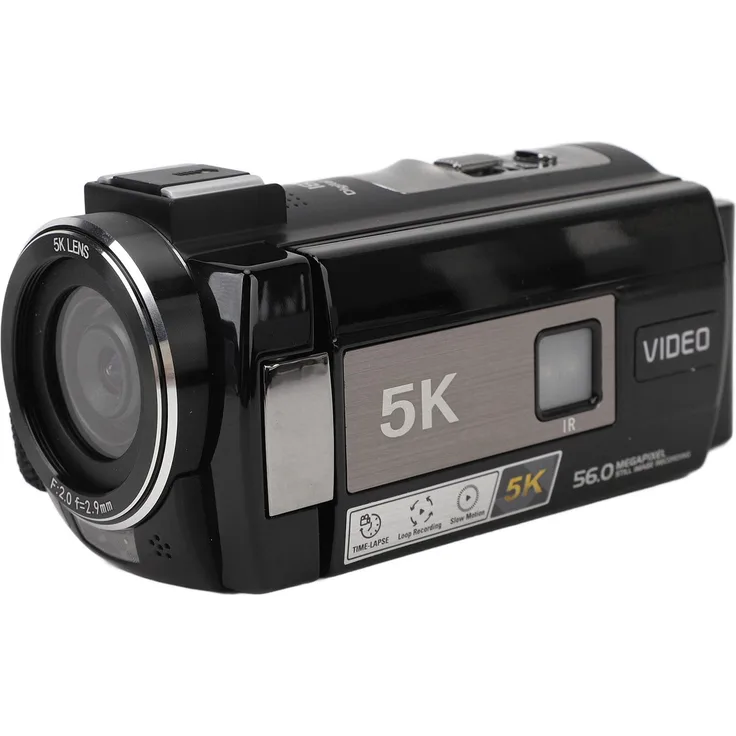 Lixada 5K Video Camera Camcorder mit 18X Digital Zoom, 56MP und 3.0in Touchscreen, WiFi-fähig, Anti-Shake-Funktion