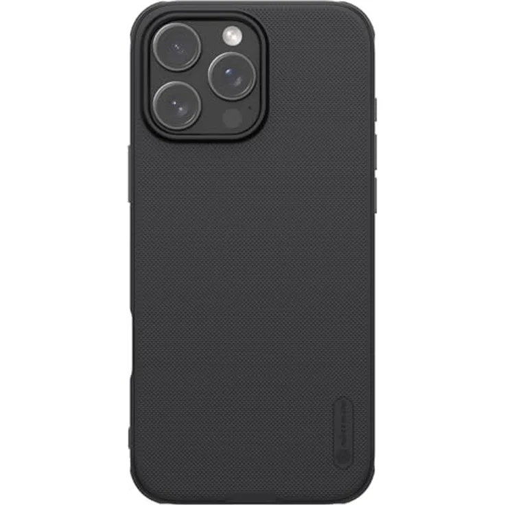 Nillkin Schutzhülle für Apple iPhone 16 Pro, super mattiert, stoßdämpfende PC + TPU Abdeckung mit Kameraschutz, Schwarz – Bild 1