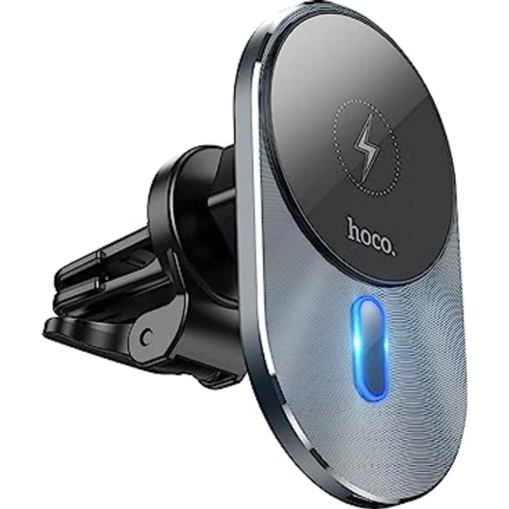 Hoco CA91 Magnetische Autohalterung für Smartphones, bis zu 15 W, Schwarz – Bild 4