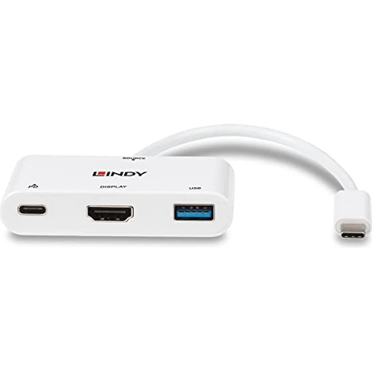 LINDY USB 3.1 Typ C auf HDMI Konverter mit PD, 3840 x 2160 Auflösung, Weiß – Bild 4