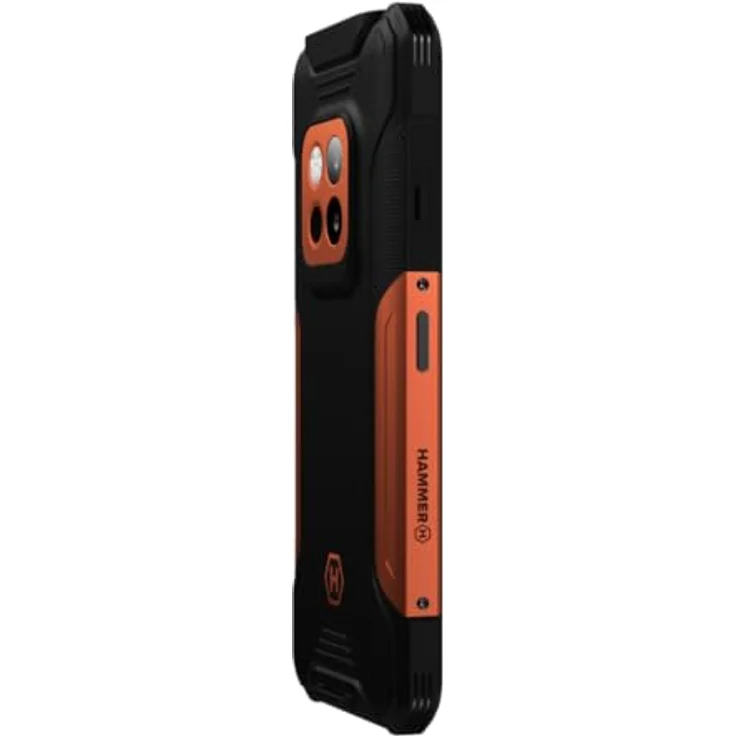 Hammer H Construction 2 Thermal Ultra-Robustes Smartphone IP69 8+8GB RAM 108mpx Kamera 6500mAh Akku 256GB/1TB, Schwarz – Bild 3