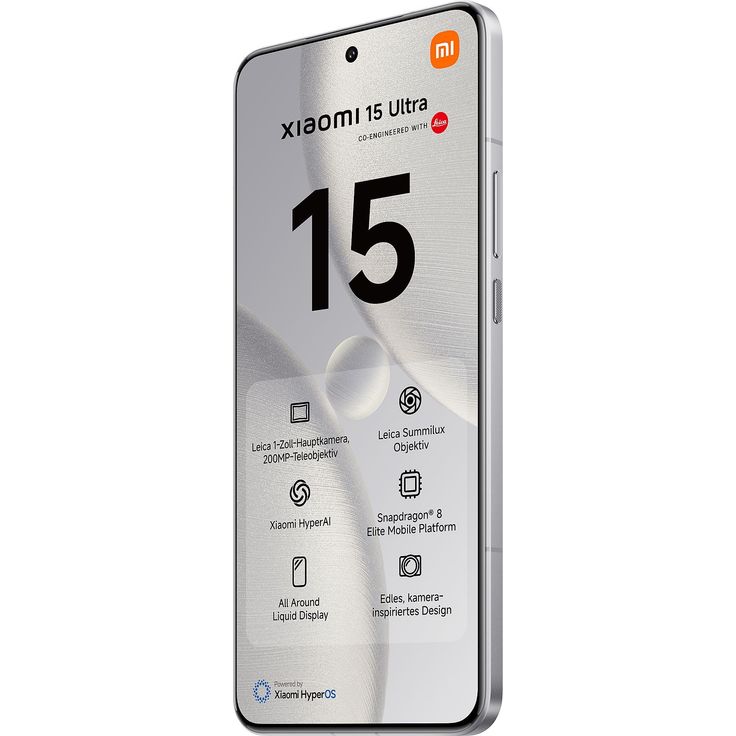 Xiaomi 15 Ultra 5G – 6,73" AMOLED 120Hz, Snapdragon 8 Elite, 512GB, 16GB RAM, Quad-Kamera 200MP, 8K-Video, White – Bild 2