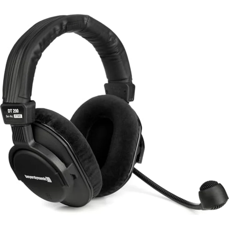 Beyerdynamic DT-290 MKII, Headset mit dynamischem Hyperkardioid-Mikrofon für Rundfunk, 250 Ohm, geschlossene Bauweise, leichte Konstruktion – Bild 1