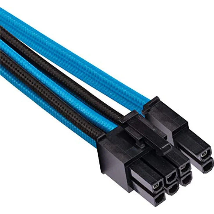 Corsair Premium individually sleeved pro kit (Type 4, Generation 4) - Stromkabelkit - Schwarz, Blau (CP-8920228) – Bild 4