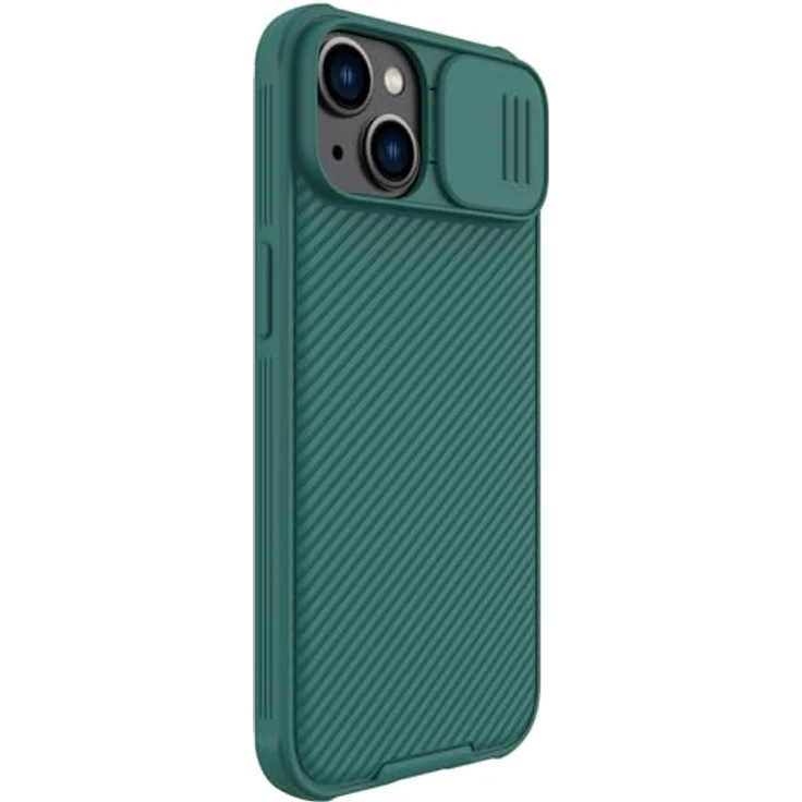 Nillkin CamShield Pro Case für iPhone 14 Plus, Armored Cover mit Kameraschutz, grün – Bild 3