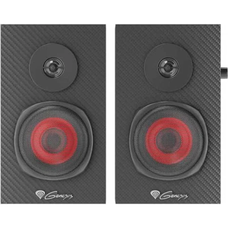 Genesis Lautsprecher 2.0 Helium 200 Ncs-1305, Gaming-Lautsprecher mit 20 W Leistung und rotem Farbschema – Bild 5