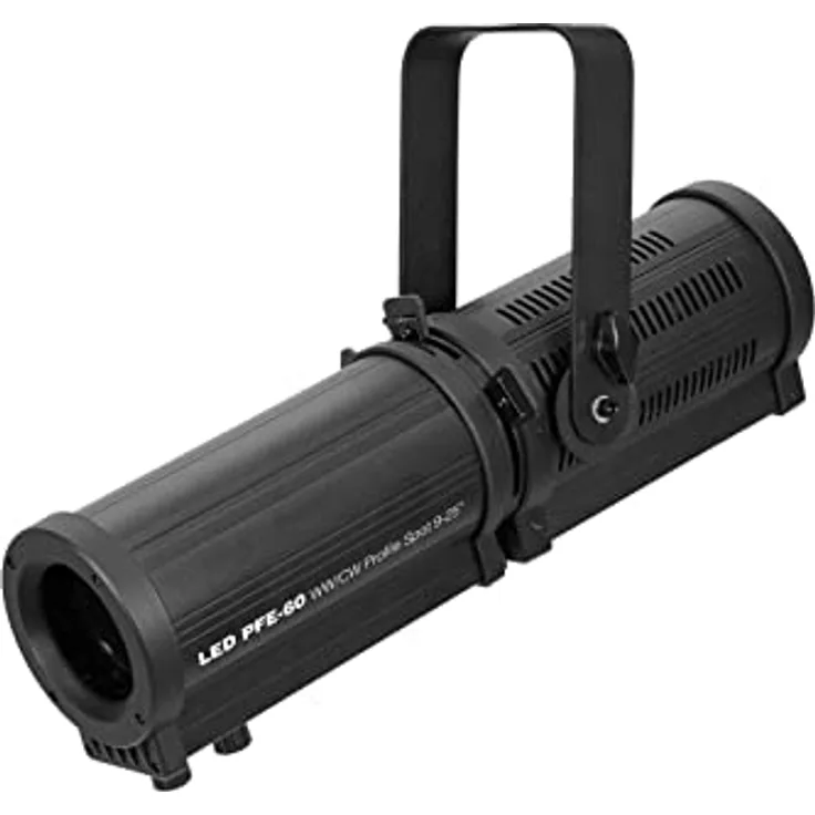 EUROLITE LED PFE-60 WW/CW Profile Spot 9-25° | Profil-Scheinwerfer, 60-W-WW/CW-LED, manueller Zoom, Blendenschieber, CRI>90