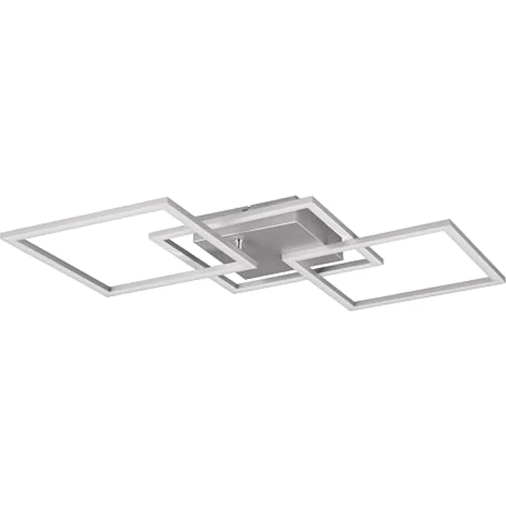 Reality Leuchten LED Deckenleuchte Trail R64493187, Metall titanfarbig, 31 Watt LED warmweiß, schwenkbar
