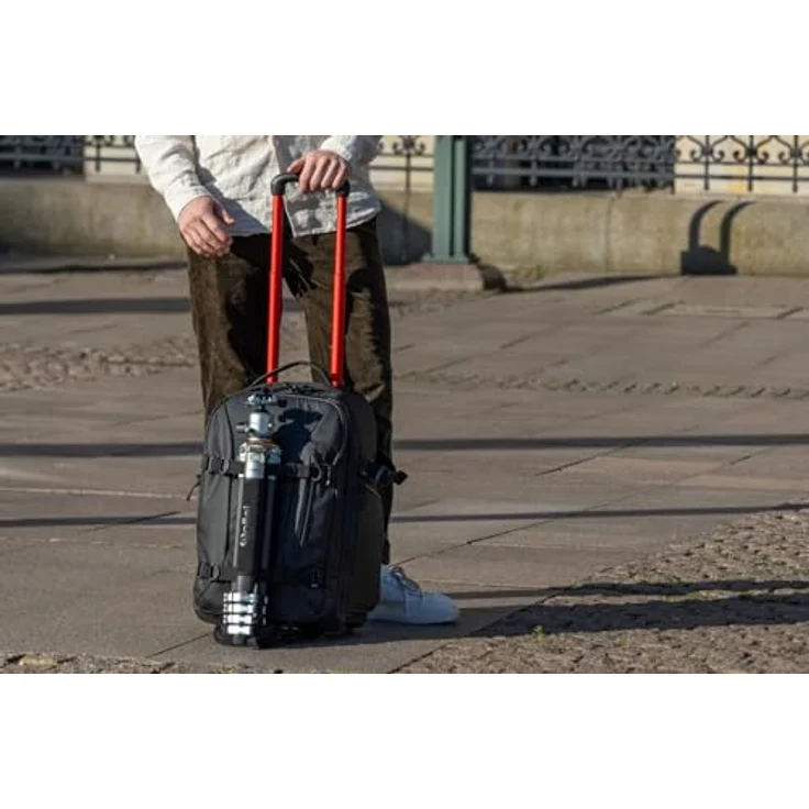 Rollei Fotoliner Ocean Pro Trolley | 2-in-1 Rucksack und Trolley | Viel Stauraum für Kamera & Laptop | Nachhaltig aus recyceltem Material | Diebstahlschutz & Regenschutz | Ergonomisches Design – Bild 5