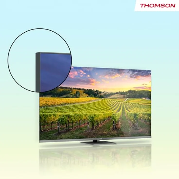 Thomson 43QG5C14, 43 Zoll (109 cm) QLED Smart TV mit Google TV, 4K UHD, Dolby Audio, Bluetooth 5.1, Triple-Tuner, schwenkbarer Standfuß – Bild 5