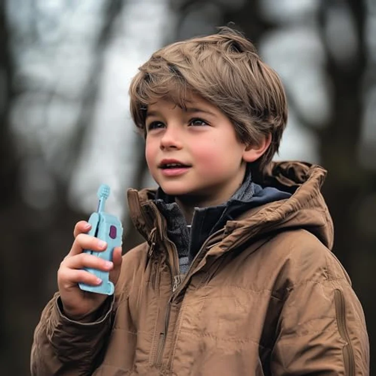 Lexibook 3D-Eisreich-Radios, Kinder-Walkie-Talkie mit 0,5 km Reichweite, braun, blau und gelb – Bild 5