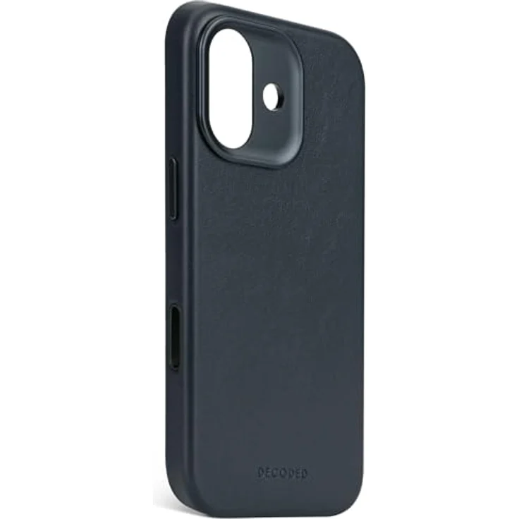 Decoded Lederhülle für iPhone 17, Premium ECCO Leder, MagSafe Kompatibel, Stoßfest, Kratzfest, Metalltasten, Marineblau – Bild 2