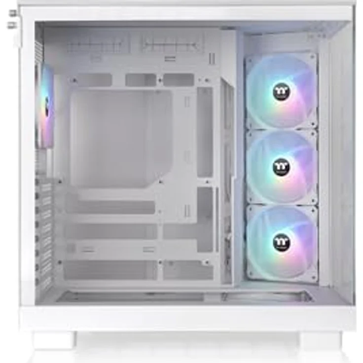 Thermaltake View 380 XL TG ARGB | Mid Tower Chassis | Snow, mit vorinstallierten 120mm ARGB Lite Lüftern – Bild 3