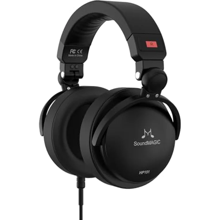 SoundMagic HP151-BK Ohrumschließender High-Fidelity Kopfhörer mit Austauschbarem Kabel schwarz – Bild 8