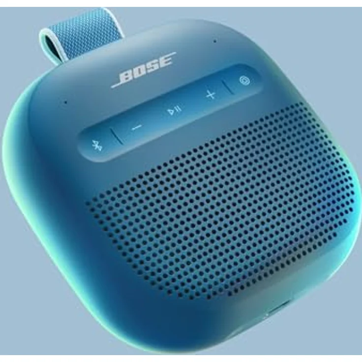 Bose SoundLink Micro Lautsprecher (2. Gen.), tragbarer Bluetooth-Lautsprecher, wasserdicht, staubdicht, bis zu 12 Stunden Akkulaufzeit, Blue Dusk – Bild 2
