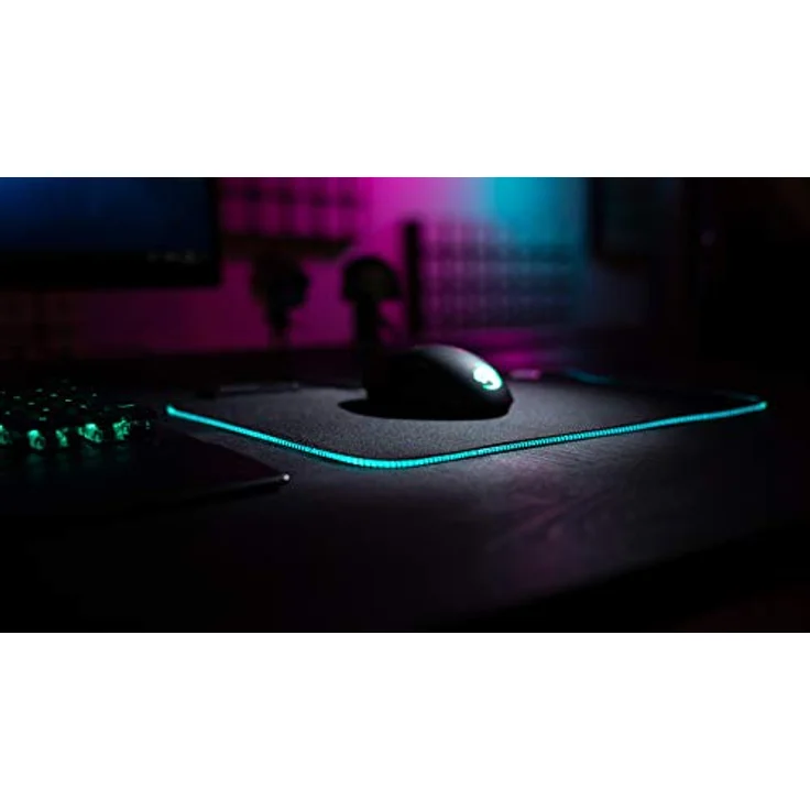 Roccat Sense AIMO Gaming Mauspad - AIMO LED Beleuchtung, Höchstmaß an Präzision, gummierte Unterseite, (350 mm x 250 mm x 3,5 mm), schwarz – Bild 2