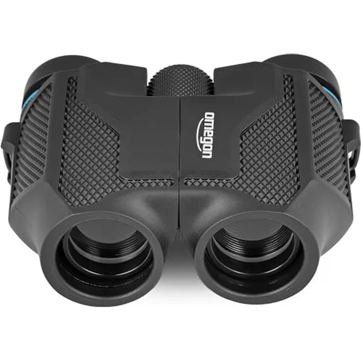 Omegon Curiosity 8x25 Fernglas, kompaktes Outdoor-Fernglas mit rutschfester Gummiarmierung und vollvergüteter Optik – Bild 6