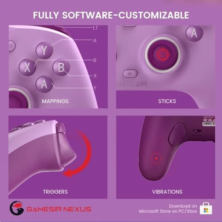 GameSir G7-SE Wired Controller for Xbox and PC Purple – Bild 4