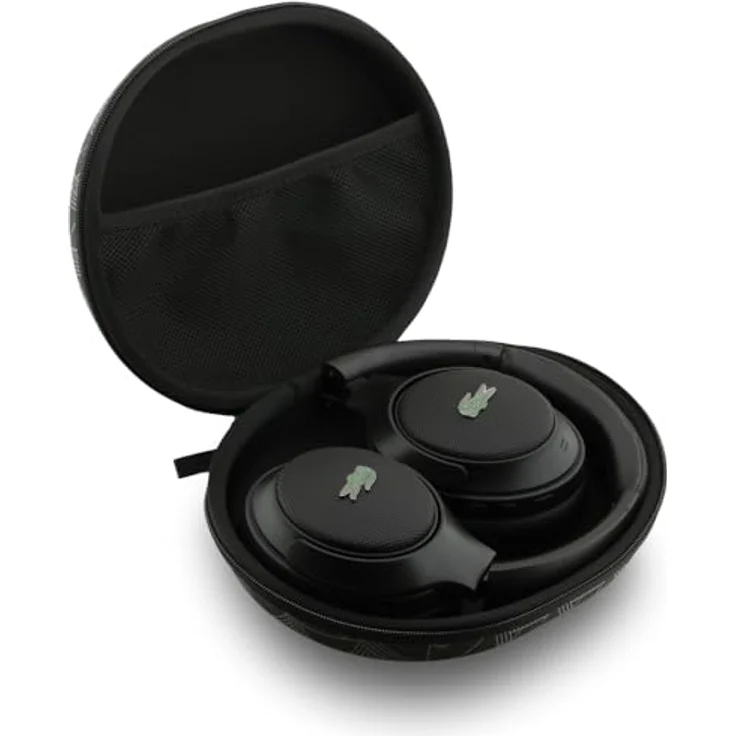 Lacoste Petit Pique ANC/ENC Wireless Headphones, aktive Geräuschunterdrückung, 42 h Akkulaufzeit, kabellos, Schwarz – Bild 5