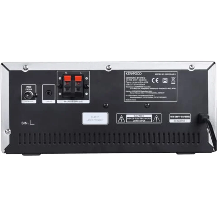 Kenwood M-925DAB-S - Micro HiFi-System mit DAB+, CD, USB, Bluetooth, 2 x 50 Watt RMS und TFT-Display; Frosted Aluminum – Bild 2