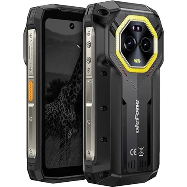 Ulefone Armor Mini 20 Pro 5G 8GB/256GB 4.7´´ Smartphone Schwarz, Wasser- und staubdicht, 64 MP Nachtsichtkamera, 6200 mAh Akku, 500-Lumen-LED-Taschenlampe – Bild 2