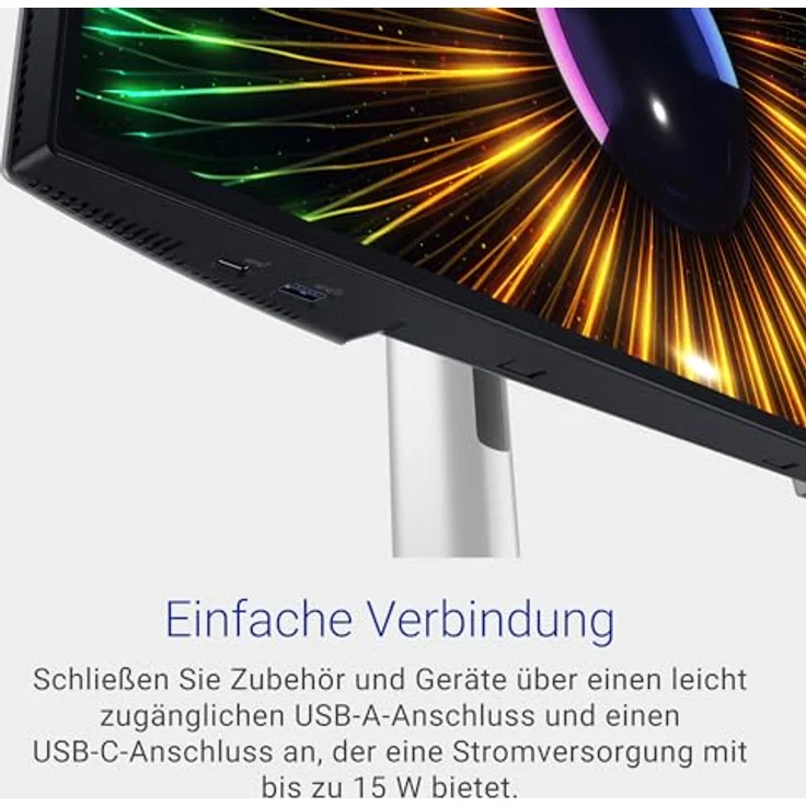 Dell U2424H UltraSharp 24 Zoll Full HD (1920x1080) Monitor, 120Hz, IPS, 5ms, 100% sRGB, 2X USB-C, 2X DisplayPort, HDMI, 3X USB, 3 Jahre Garantie, Silber – Bild 5