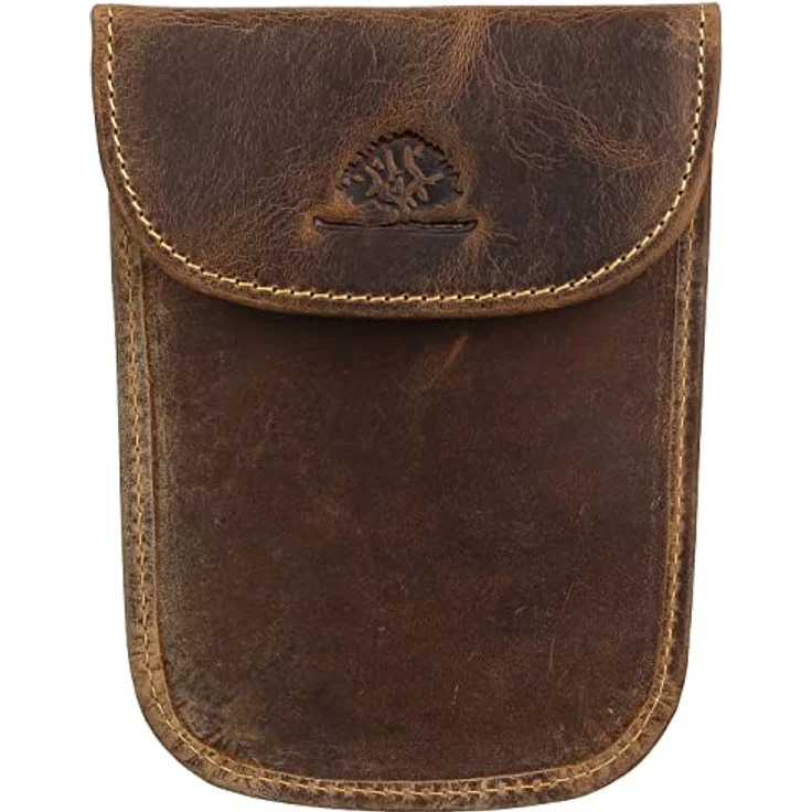 Greenburry Vintage Schlüsseltasche groß, Leder, Druckknopfverschluss, 11 x 1,5 x 7 cm – Bild 1