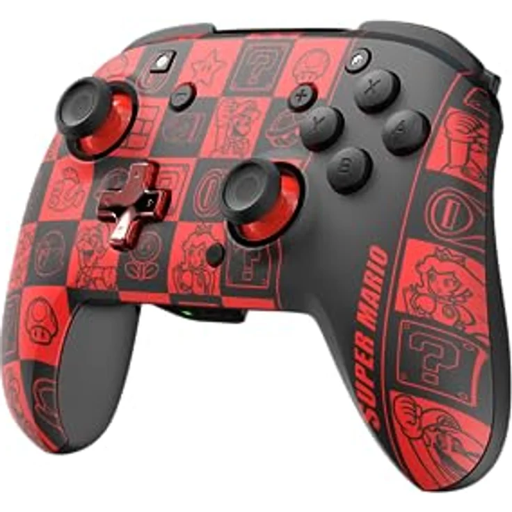 PDP Official Wireless Deluxe Controller Nintendo Switch GLOW - Super Icons – Bild 3