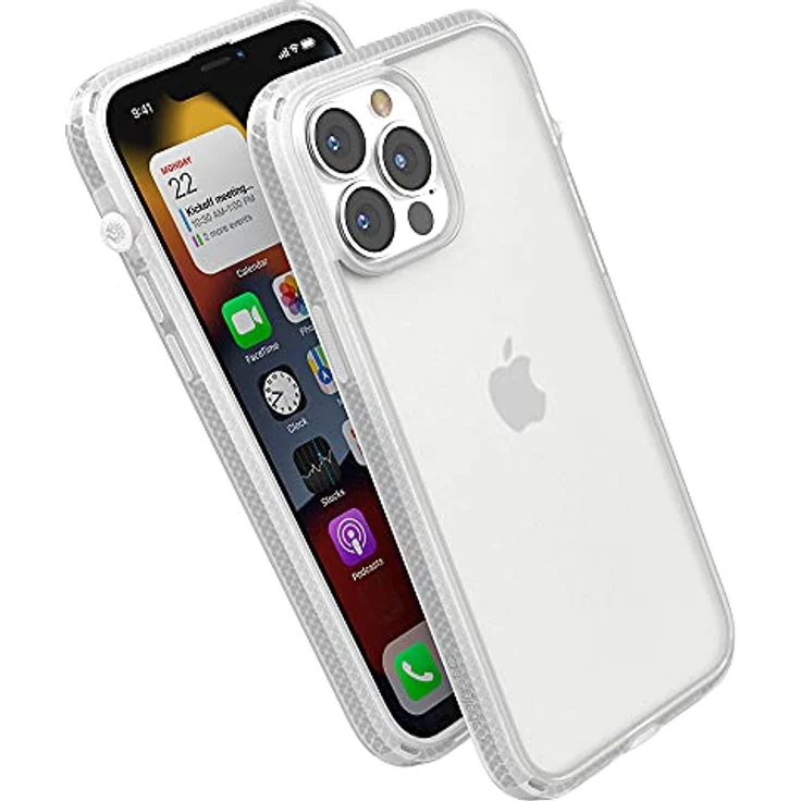 Catalyst Influence Case für Apple iPhone 13 Pro Max, transparente Smartphone Hülle mit Fallschutz und Drehknopf-Schaltung – Bild 1