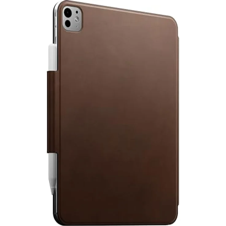 NOMAD Modern Leather Folio | für iPad Pro 11 M4 (2024) | Robuste Echtlederhülle mit Glasfaser-Rahmen | Brown – Bild 3