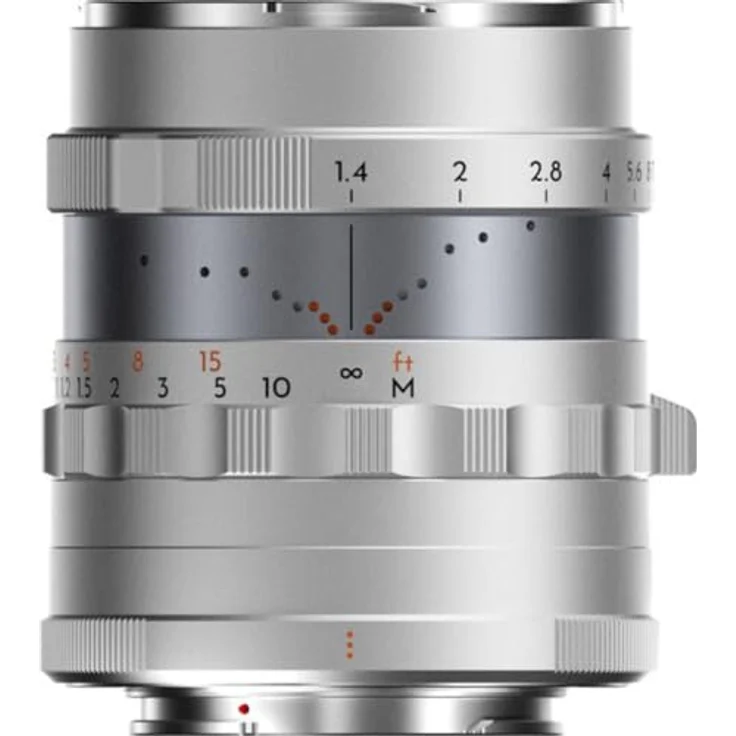 THYPOCH Full-Frame Photography Lens Simera 28mm f1.4 for Fujifilm X Mount - Silver mit großer Blendenöffnung und Click/ de-click Blenden Modus – Bild 3
