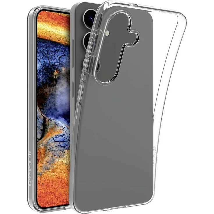 Dbramante1928 Greenland Clear Hülle für Samsung Galaxy S25+, durchsichtige, stoßdämpfende Handyhülle aus 100% recyceltem Kunststoff