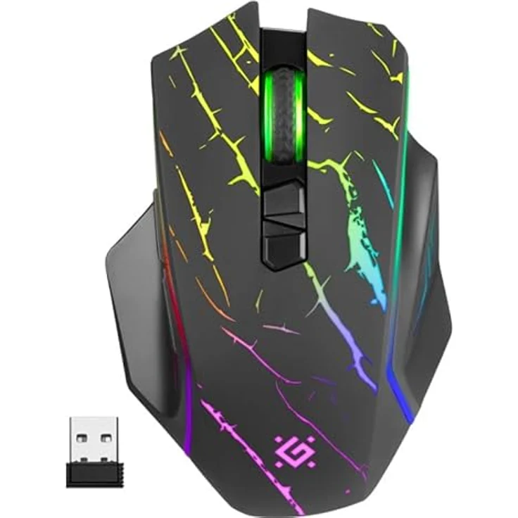 Defender Mysz gamingowa bezprzewodowa Uran gm-503 3200 DPI 8p Marke, kabellose Gaming-Maus in Schwarz – Bild 4
