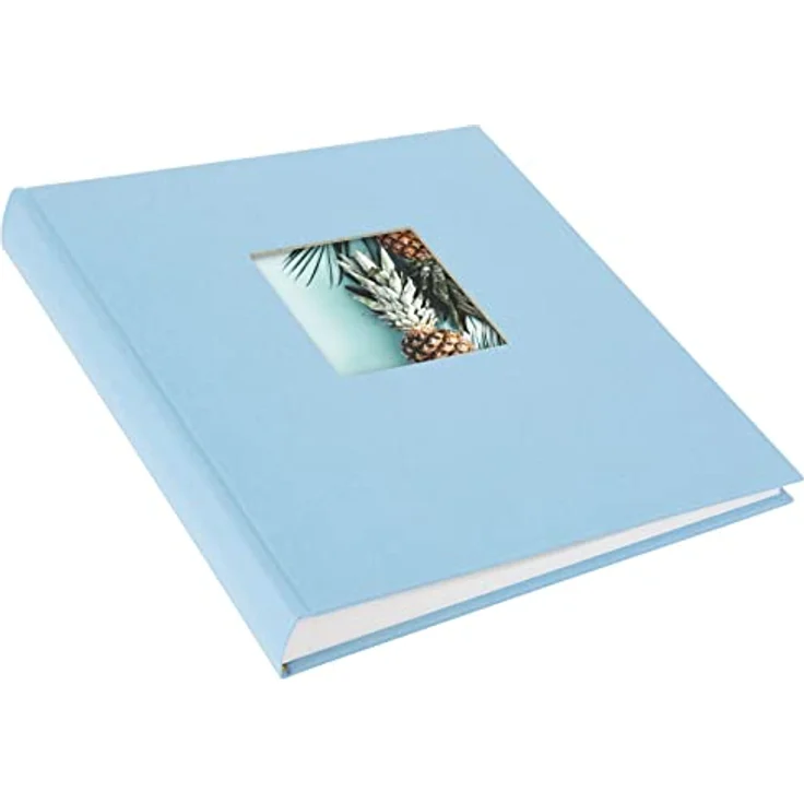goldbuch Fotoalbum Bella Vista Himmelblau, Leinen, 30 x 31 cm, weiß, 60 Seiten – Bild 2