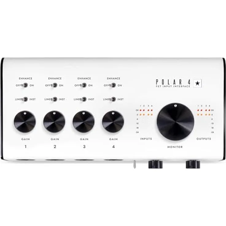 BLACKSTAR Polar 4 Audio Interface, 4 in 4 Out mit FET-Eingangsstufe und kostenloser St James Software Suite