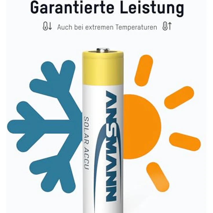 ANSMANN Akku AA Mignon 800 mAh 1,2V NiMH für Solarlampe 2 Stück - Wiederaufladbare Batterien mit geringer Selbstentladung maxE - Solar Akkus ideal für Solarleuchte im Garten - Rechargeable Battery – Bild 5