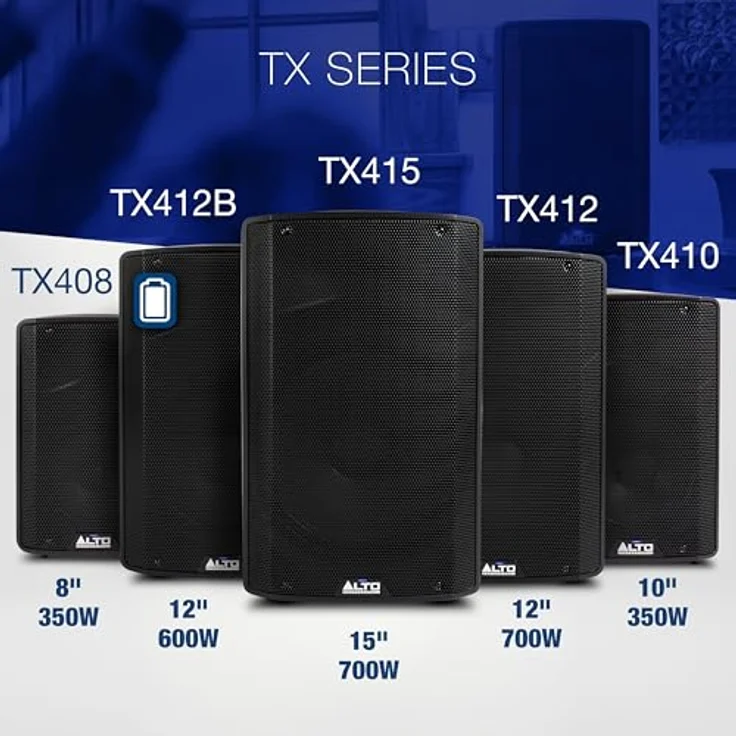 Alto Professional TX 410, Aktiver Standlautsprecher mit 350 W Class-D-Verstärker, Bluetooth und 10-Zoll Tieftöner – Bild 5