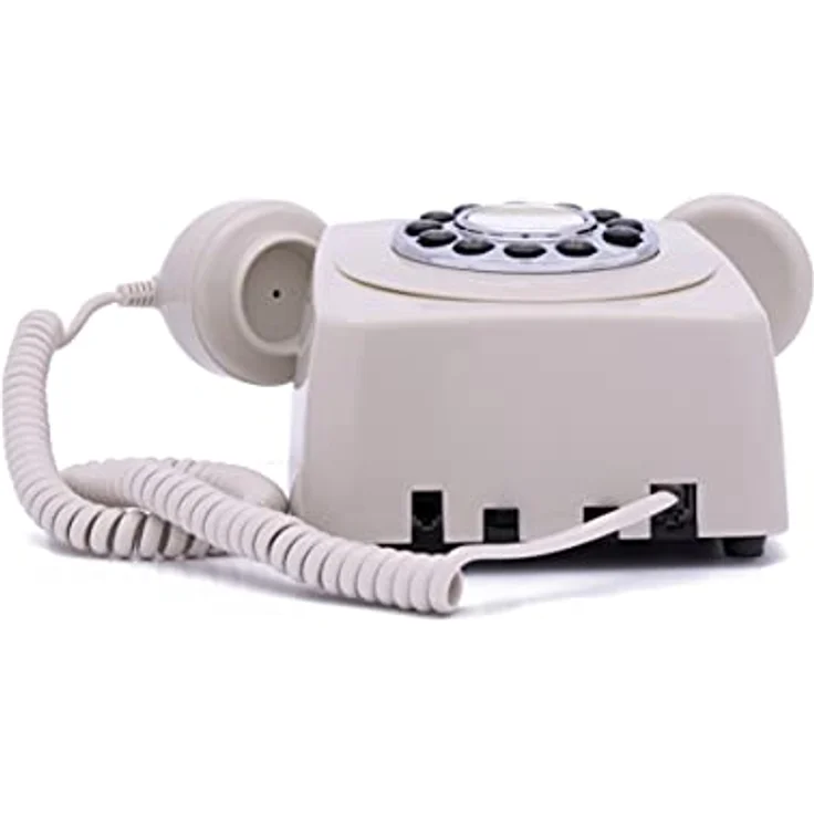 GPO 746WALL Retro Festznetztelefon mit Drucktasten zur Wandmontage mit authentischer Klingelton, Creme – Bild 7