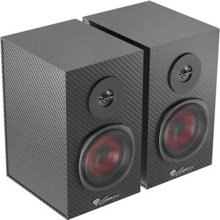 Genesis Lautsprecher 2.0 Helium 200 Ncs-1305, Gaming-Lautsprecher mit 20 W Leistung und rotem Farbschema – Bild 3