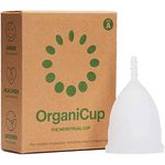 OrganiCup Organicup Menstruationstasse (A), hygienisch & umweltfreundlich, medizinisches Silikon, Größe A für Frauen unter 30