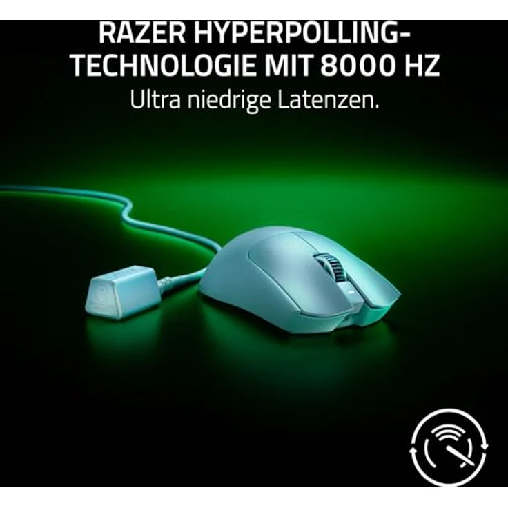 Razer Viper V3 Pro - Ultraleichte kabellose Esports Gaming-Maus (8k Hz HyperPolling, 55g leichtes Design, Focus Pro Sensor 35K DPI, HyperSpeed Wireless, 95 Stunden Akkulaufzeit) Weiß – Bild 4