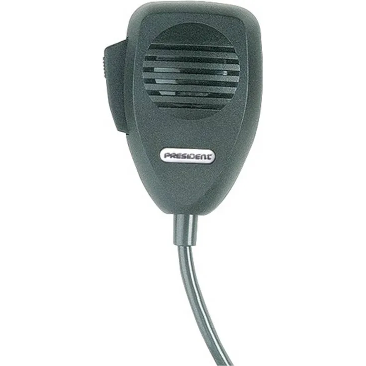 President Mikrofon DNC-520, 6-Pin-Handmikrofon für President-Transceiver, klassisches Design ohne Auf-/Ab-Funktion