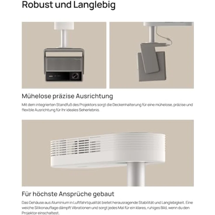 XGIMI Deckenhalterung für HORIZON 20 Serie, sichere Installation bis 10 kg, integriertes Kabelmanagement – Bild 4