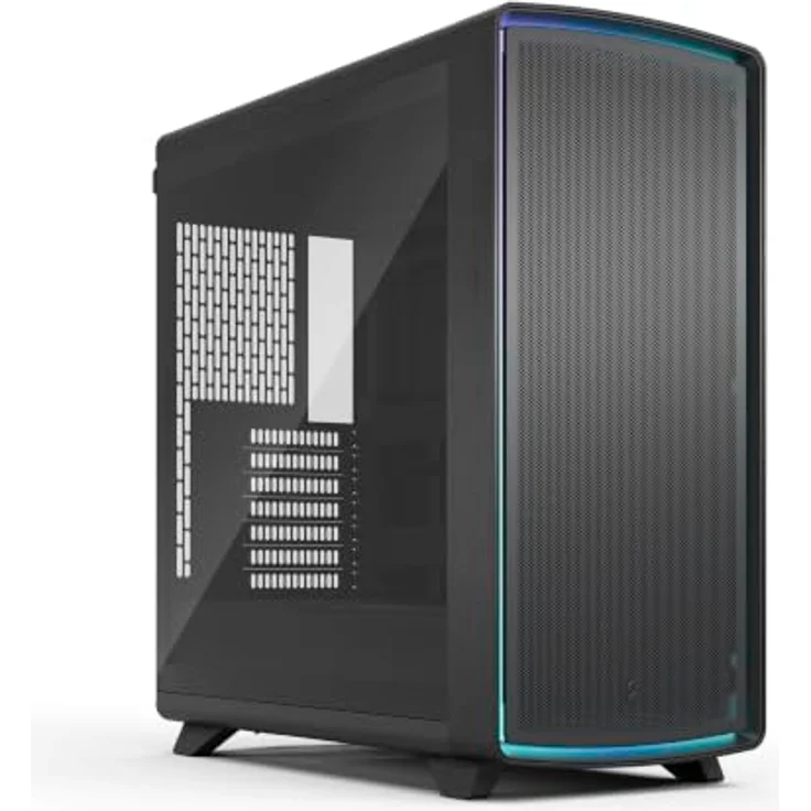 Fractal Design Summit Ambience Blackout TG, PC-Gehäuse für ATX und eATX Mainboards, 7 Lüfterplätze, schwarz – Bild 1