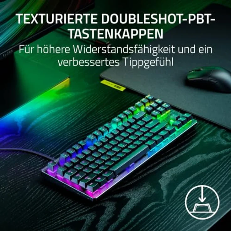 Razer Huntsman V3 HE Magnetic TKL, Gaming-Tastatur mit Hall-Effect-Switches, USB-C, Chroma RGB, N-Key-Rollover – Bild 9
