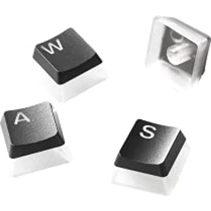 SteelSeries PrismCaps – Double-Shot-Tastenset mit „Pudding“-Optik – Kompatibilität mit allen gängigen mechanischen Tastaturen – MX-Stößel – Schwarz (Deutsches Tastaturlayout) – Bild 3